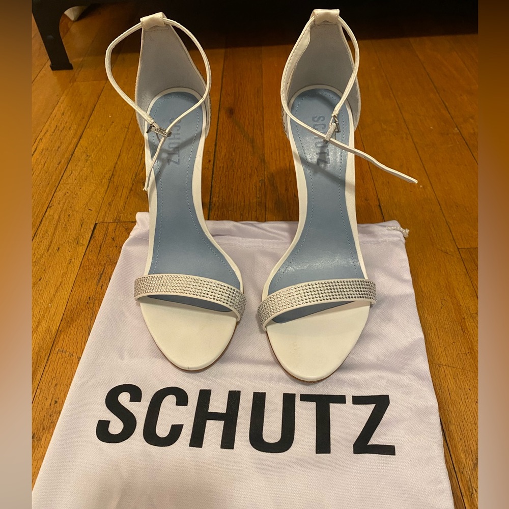 Schutz Size 9 Cadey-Lee Crystal Sandal